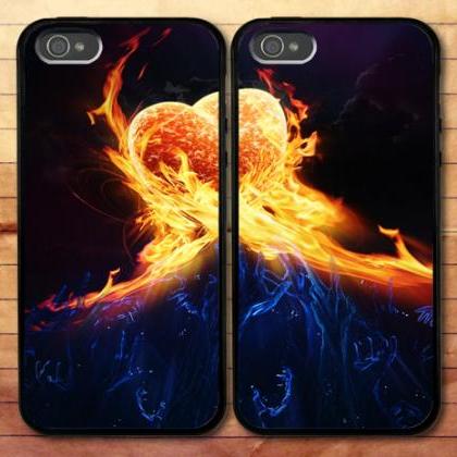 Heart On Fire Iphone 6 Plus 6 5s 5c 5 4s 4 Samsung..