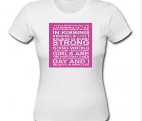 I Believe In Pink Audrey Hepburn Unisex Men Women Kid Size T Shirt ...
