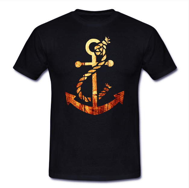 Sailor Wood Anchor Unisex Men Women Kid Size T Shirt Gildan Quality Tshirt