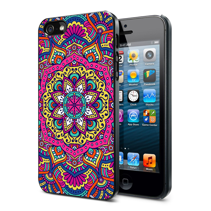 Colorful Mandala Pattern Iphone 6 Plus 6 5s 5c 5 4s 4 Samsung Galaxy S6 S5 Mini S4 S3 Note 4 Case